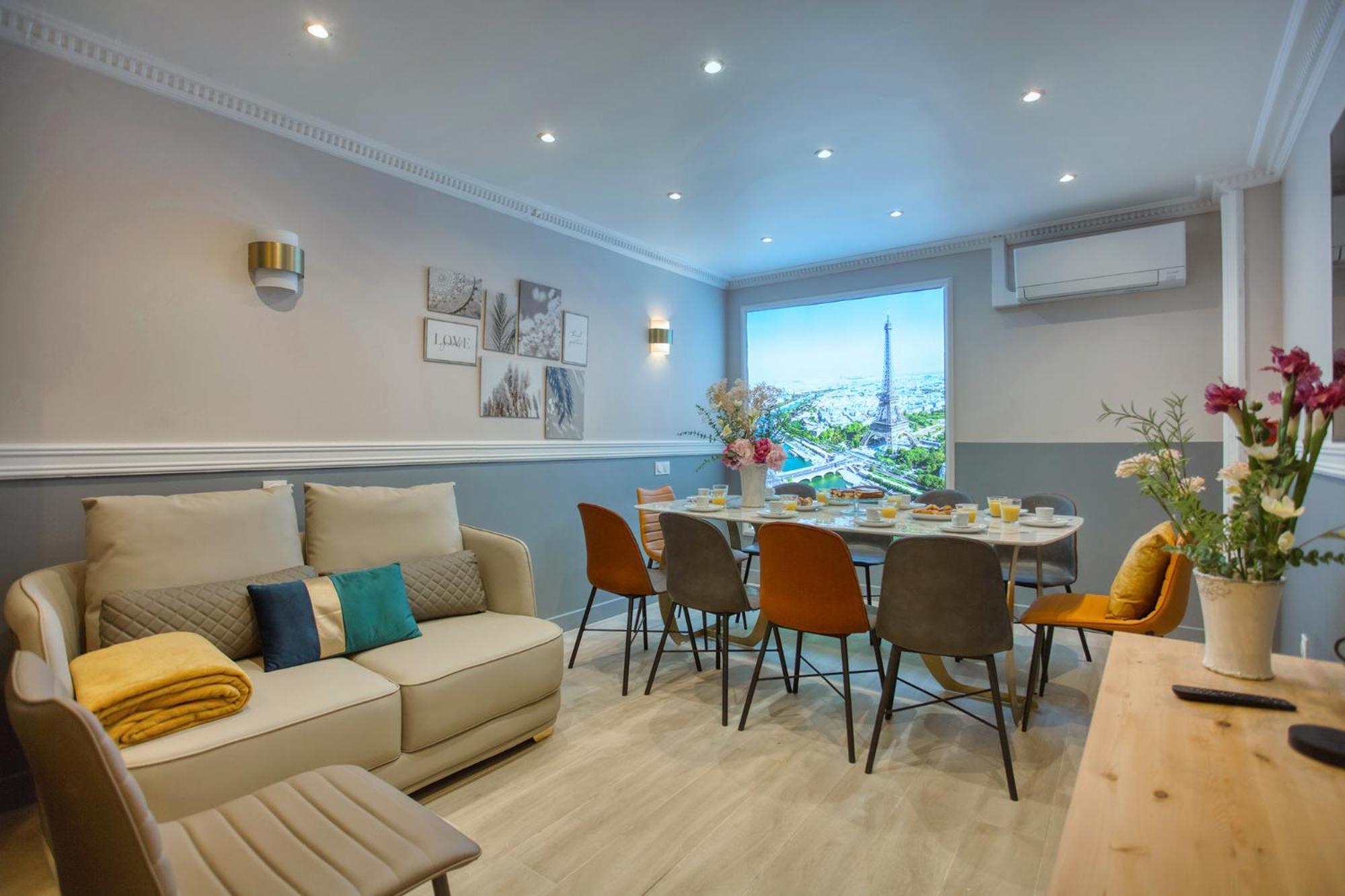 Elegant Triplex In Paris - Ideal For 10 - Aircon Екстериор снимка